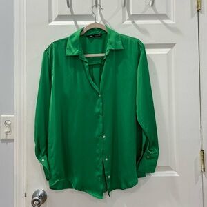 Satin Style Button Shirt